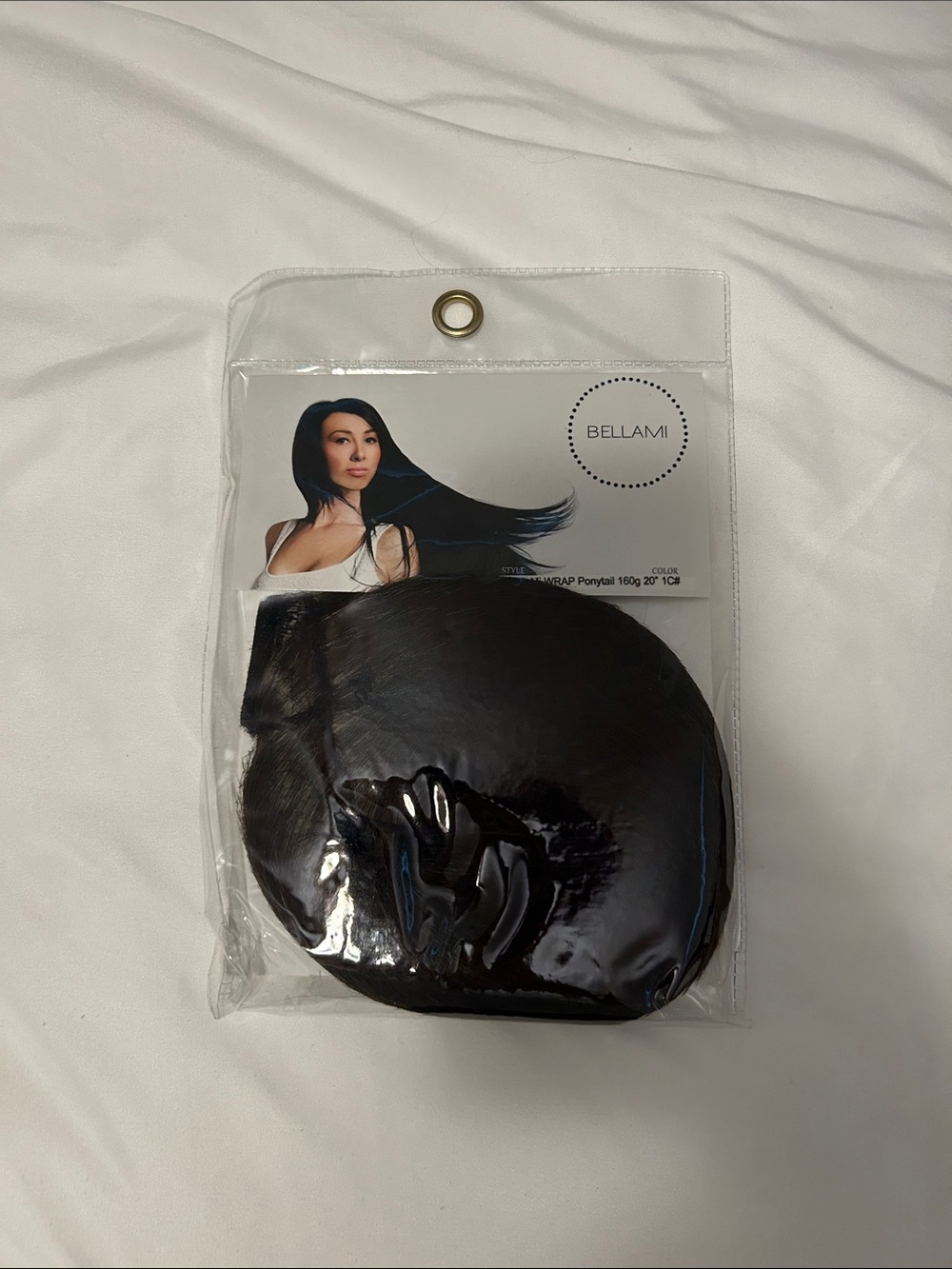 BELLAMI Black Wrap Ponytail Clip-In Extension